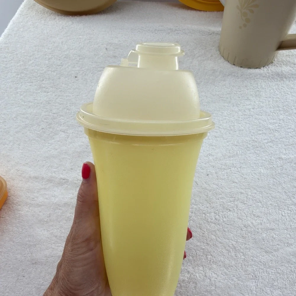 Lot Of Vintage Tupperware 18 Pieces Total Including Butter Holder Pitcher Labels